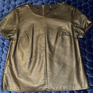 "Leather" top